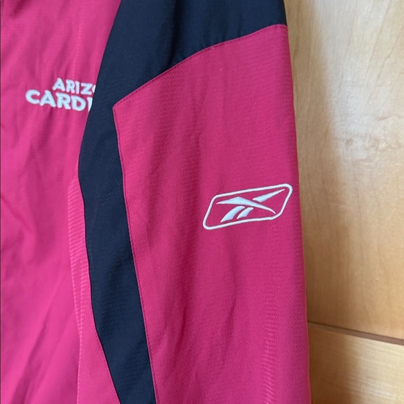Reebok NFL authentic sideline Arizona Cardinals dark Red windbreaker Jacket - Picture 6 of 12